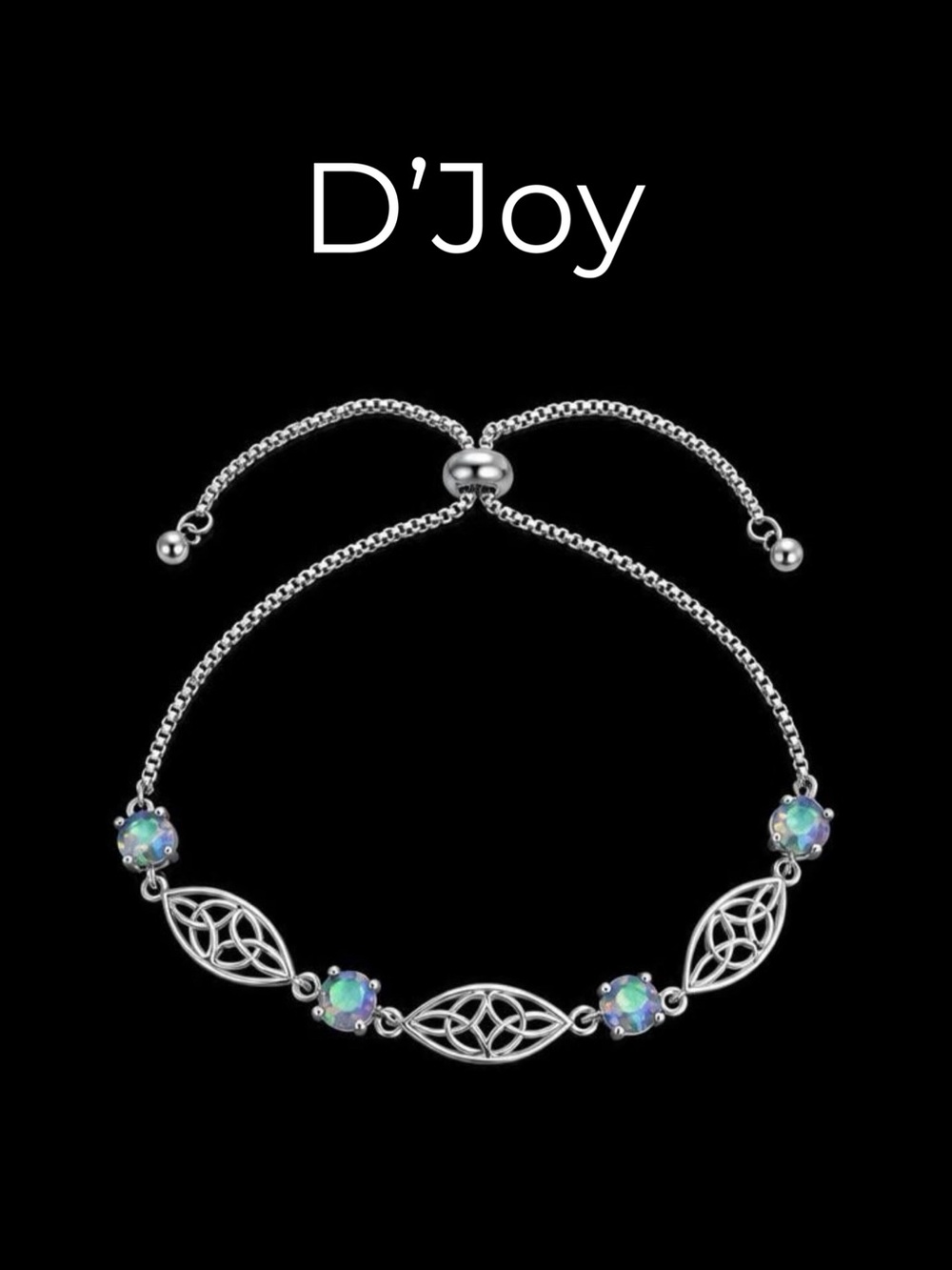 D’Joy Sterling Silver Bolo Bracelet
